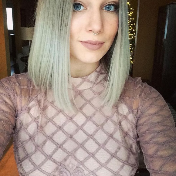 L'atiste by Amy long sleeve lace bodysuit - Picture 2 of 9